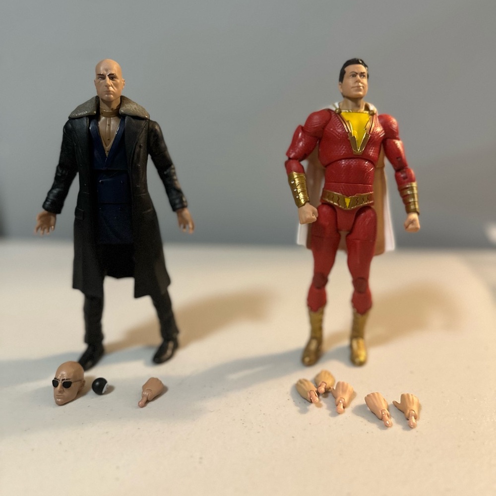 Mattel DC Multiverse Shazam And Dr Sivana 6 Inch Action From Movie. Loose